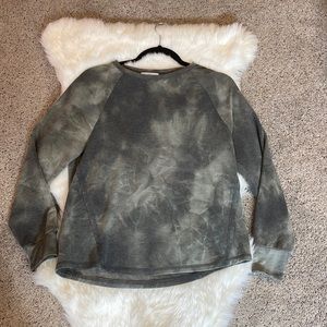 Kaileigh green fusion dye sweatshirt